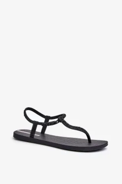 Sandały Japonki Z Brokatem Damskie 26914 Ipanema Class Brilha Fem Czarne