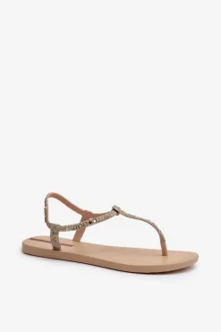 Sandały Japonki Z Brokatem Damskie 26914 Ipanema Class Brilha Fem Złote