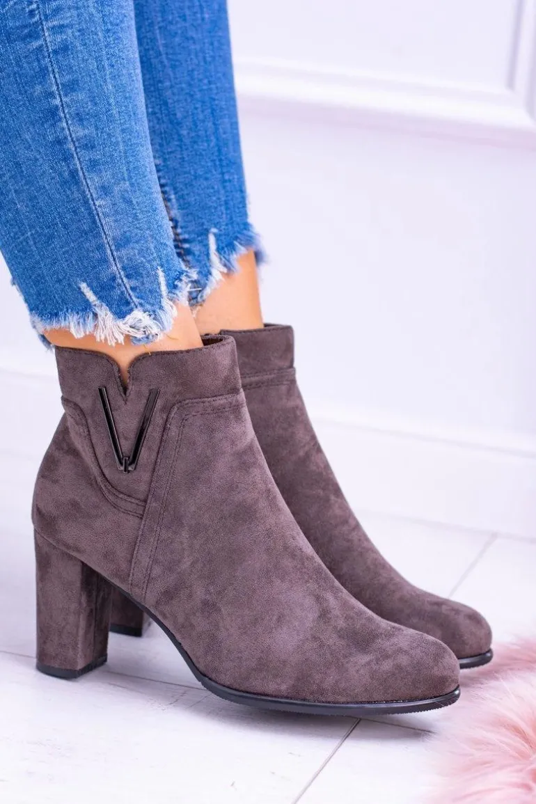 Sergio Leone Botki Na Słupku Coffe Zamsz Valentia