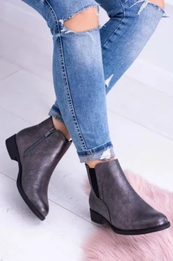 Sergio Leone Ciemnoszare Botki Płaski Obcas Vuko