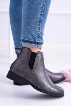 Sergio Leone Ciemnoszare Botki Płaski Obcas Vuko