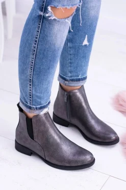 Sergio Leone Ciemnoszare Botki Płaski Obcas Vuko