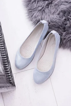 Sergio Leone Damskie Niebieskie Balerinki Makalu