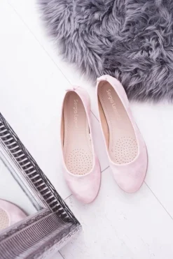 Sergio Leone Damskie Różowe Balerinki Makalu