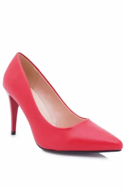 Sergio Leone Matowe Czółenka Szpilki Czerwone Feliciana