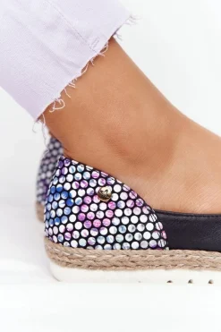 Skórzane Baleriny Maciejka 05056-01 Czarne