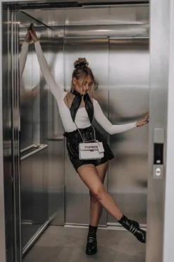 Skórzane Botki Ocieplane Czarne Lilinth