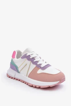 Skórzane Damskie Buty Sportowe Wielokolorowe Kabama