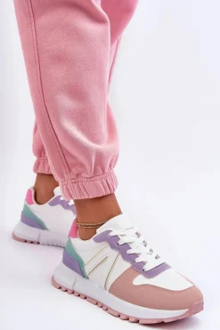 Skórzane Damskie Buty Sportowe Wielokolorowe Kabama