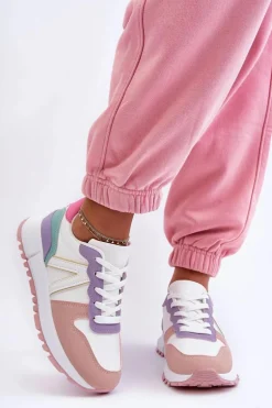 Skórzane Damskie Buty Sportowe Wielokolorowe Kabama