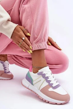 Skórzane Damskie Buty Sportowe Wielokolorowe Kabama