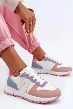 Skórzane Damskie Buty Sportowe Wielokolorowe Kabama