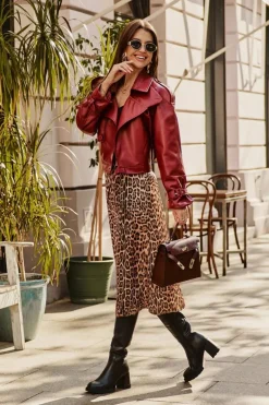 Skórzane Eleganckie Kozaki Do Kolana Na Obcasie Słupku Ocieplane D&A CR42-118 Czarne