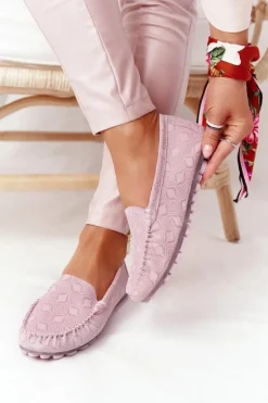 Skórzane Mokasyny RIO FLORE Eco-Friendly Różowe