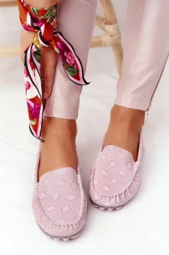 Skórzane Mokasyny RIO FLORE Eco-Friendly Różowe