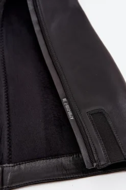 Skórzane Ocieplane Kozaki Damskie Na Obcasie Maciejka A7165-01 Czarne