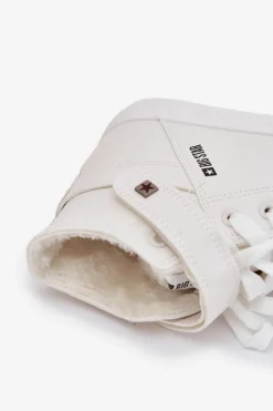 Skórzane Ocieplane Trampki BIG STAR V274541FW Białe