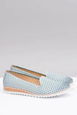 Skórzane Polskie Baleriny Lordsy Gabi