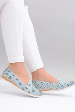 Skórzane Polskie Baleriny Lordsy Gabi