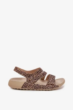 Skórzane Sandały Damskie Zazoo K1004 Panterka