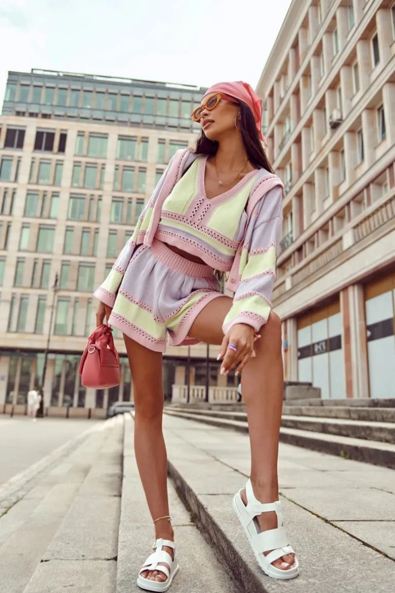 Skórzane Sandały Na Platformie Białe Tessy