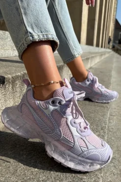 Skórzane Sneakersy Damskie GOE RR2N4081 Fioletowe