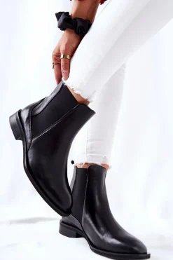 Skórzane Sztyblety Laura Messi Czarne 2353