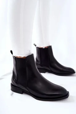 Skórzane Sztyblety Laura Messi Czarne 2353