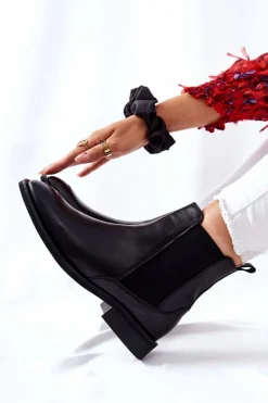 Skórzane Sztyblety Laura Messi Czarne 2353