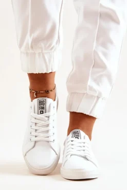 Skórzane Tenisówki Big Star JJ274311 Białe