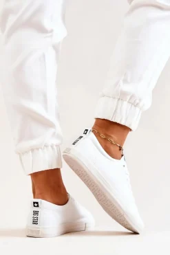 Skórzane Tenisówki Big Star JJ274311 Białe