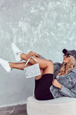 Skórzane Tenisówki Gwiazda Big Star JJ274240 Białe