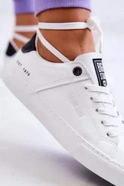 Skórzane Trampki Big Star JJ274211 Białe