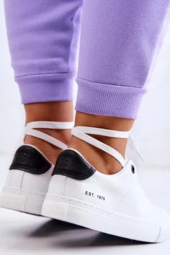 Skórzane Trampki Big Star JJ274211 Białe