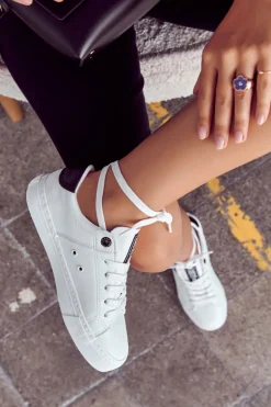 Skórzane Trampki Big Star JJ274211 Białe