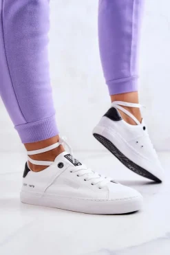 Skórzane Trampki Big Star JJ274211 Białe