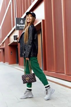 Skórzane Trapery Botki Big Star II274365 Szare