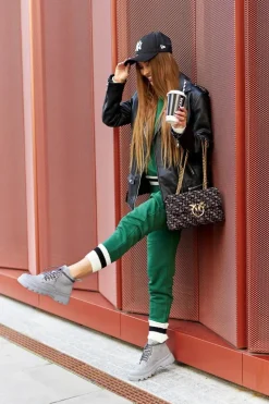 Skórzane Trapery Botki Big Star II274365 Szare