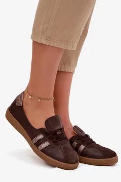 Skórzane Zamszowe Półbuty Damskie Typu Barefoot Zazoo N1341 Czekoladowe