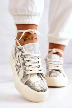 Sneakersy Buty Sportowe Big Star JJ274541 Jasnobeżowe