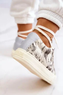 Sneakersy Buty Sportowe Big Star JJ274541 Jasnobeżowe