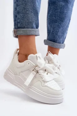 Sneakersy Buty Sportowe Damskie Białe Neatisa