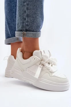 Sneakersy Buty Sportowe Damskie Białe Neatisa