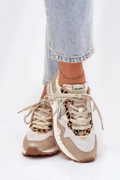 Sneakersy Buty Sportowe Damskie D.Franklin DFSH378006 Złote