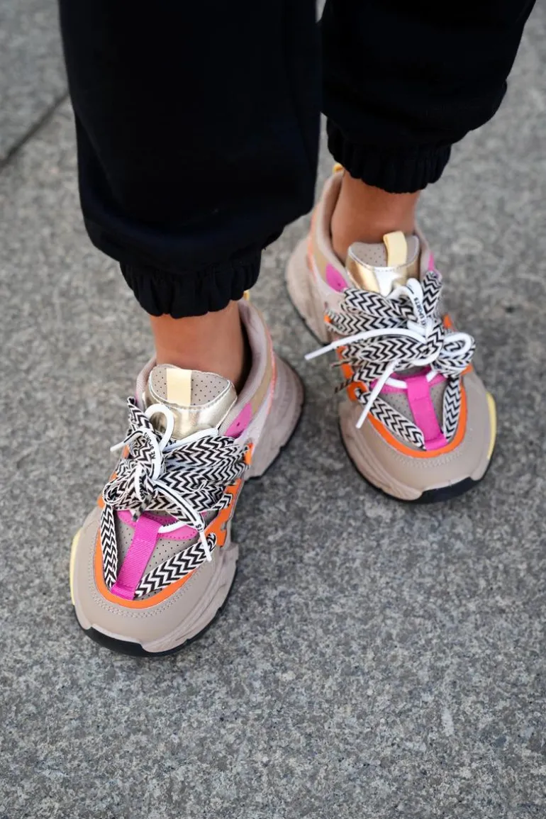 Sneakersy Buty Sportowe Damskie Z Podwójnym Sznurowaniem Khaki Efobell