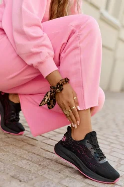 Sneakersy Buty Sportowe Damskie Na Platformie Big Star RR274523 HI-POLY SYSTEM Czarne