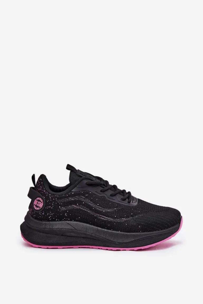 Sneakersy Buty Sportowe Damskie Na Platformie Big Star RR274523 HI-POLY SYSTEM Czarne