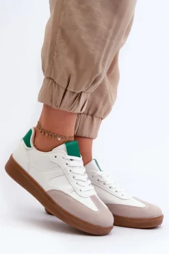 Sneakersy Buty Sportowe Niskie Damskie Białe Uvetta