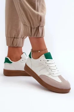 Sneakersy Buty Sportowe Niskie Damskie Białe Uvetta