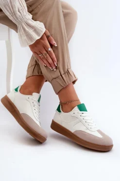 Sneakersy Buty Sportowe Niskie Damskie Białe Uvetta